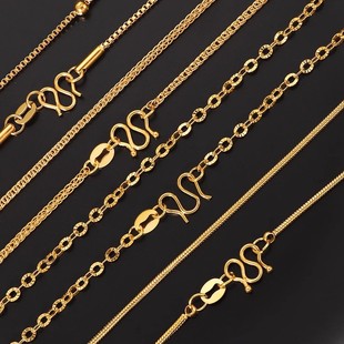 肖邦链M字扣素链单链无吊坠锁骨链首饰 2025新款 不怕水 不褪色