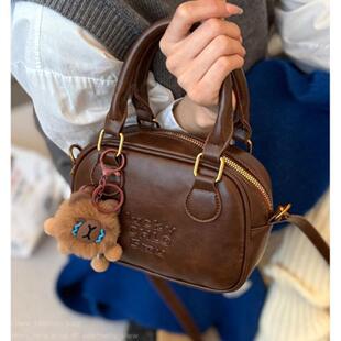 单肩斜挎小方包 潮流行爆款 高级感复古外出小拎包包女式 2025年冬季