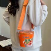 个性 搞怪手机盒子包小众设计感泡面背包男女斜挎包潮牌学生单肩包