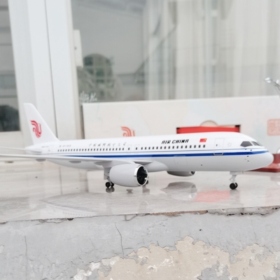 仿真飞机模型带轮C919客机
