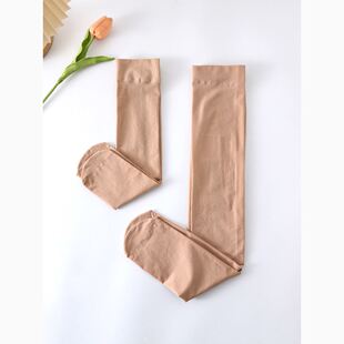 日本durgge小腿袜薄款 中筒袜女春秋天鹅绒过膝袜肉色护腿丝袜显瘦