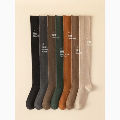 压力过膝袜女秋冬瘦腿长筒袜