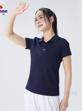 巴特侬POLO衫女夏季休闲通勤商务短袖翻领运动T恤简约运动服4108