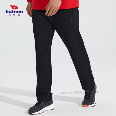 butnon巴特侬直筒加绒保暖运动裤