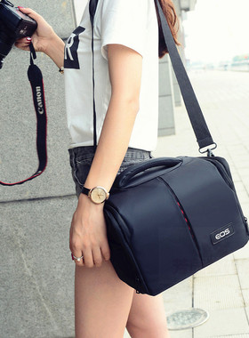 适用于佳能单反相机包EOS90D800D60D6D7D80D70D5D3单肩摄影单反包