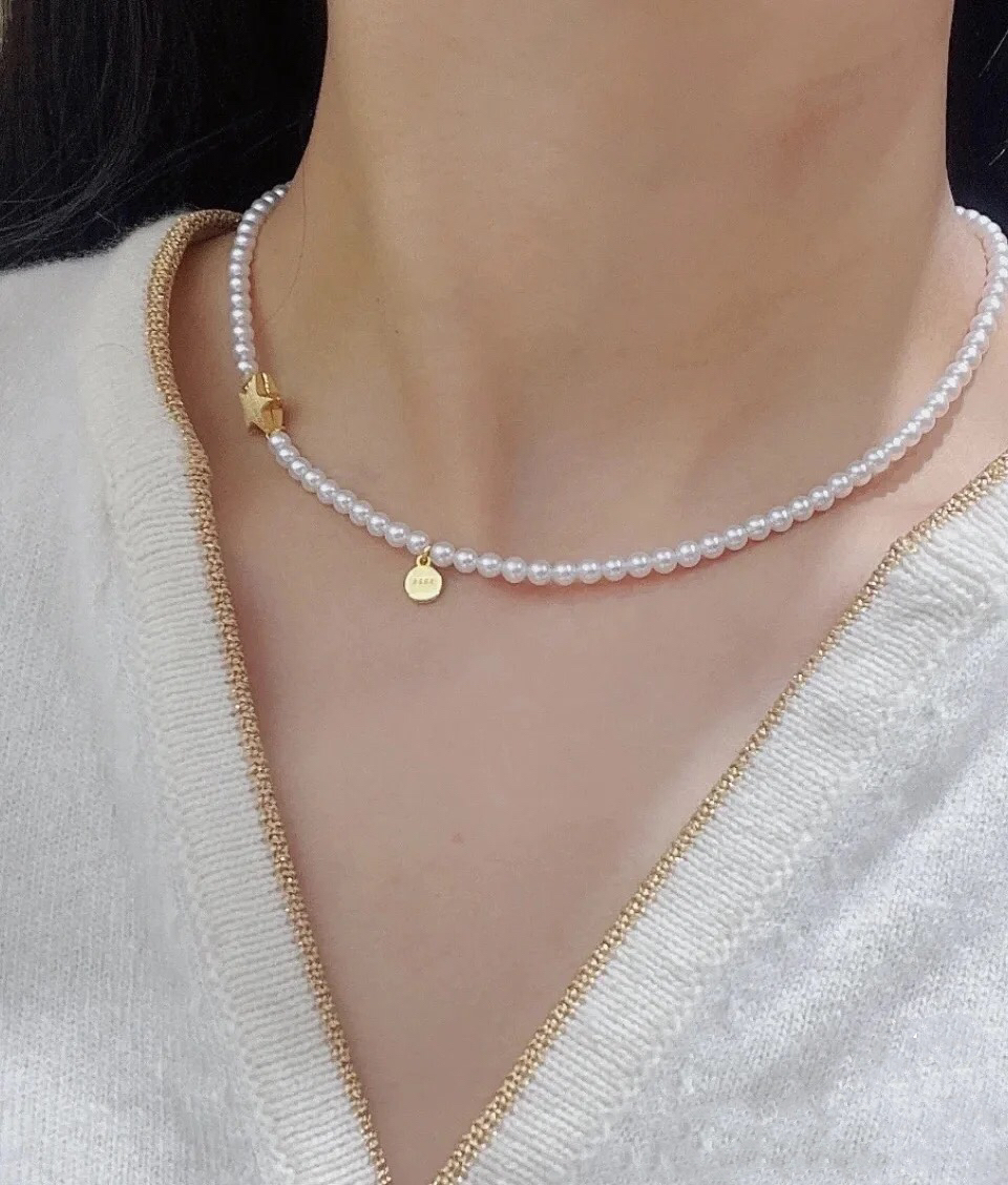 天然海水珍珠正圆强光珍珠项链