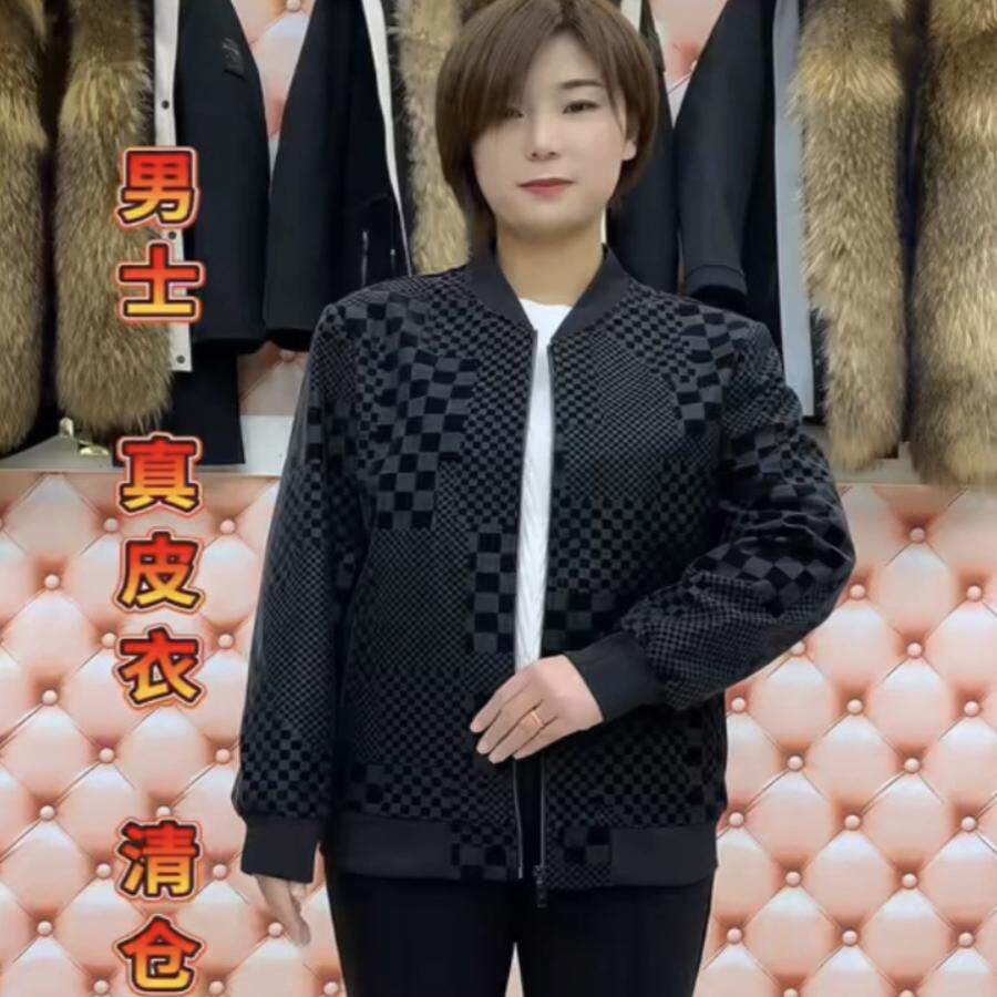2025新男士商务休闲绵羊皮皮皮衣