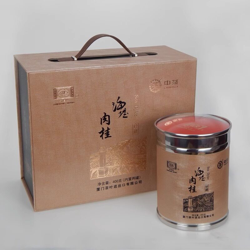 中茶海堤肉桂珍藏版茶叶大红袍ST03A武夷岩茶敦煌牌400克送礼盒装