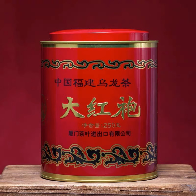 海堤AT1033大红袍红色装浓香型乌龙茶 实惠口粮茶叶250克/1罐正品