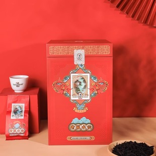 和德元溪记一级老枞水仙大红袍浓香型茶叶武夷岩茶500g/1盒装正品