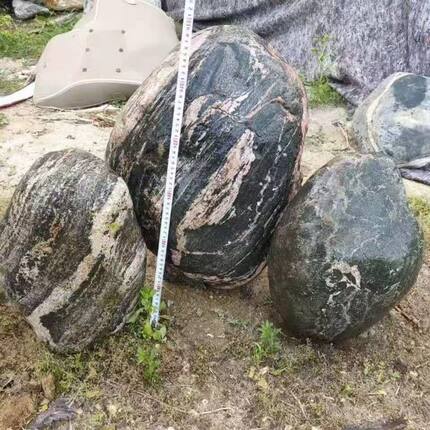 正宗泰山石原石不切底小原石泰山石敢当风水冲门口泰安石头小摆件