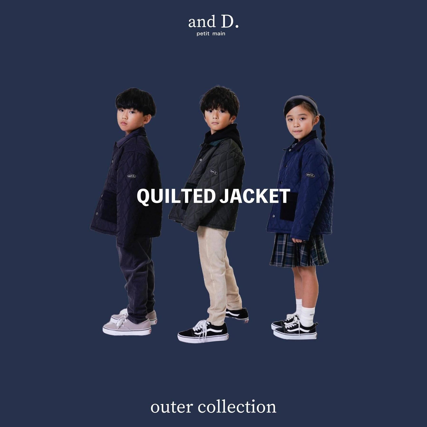 【and D.petitmain】新款 日式小翻领菱格棉衣外套 四色