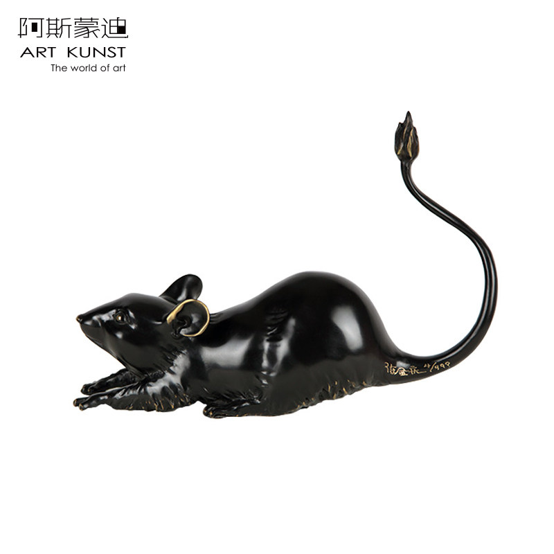 陈金庆原创限量青铜生肖鼠摆件