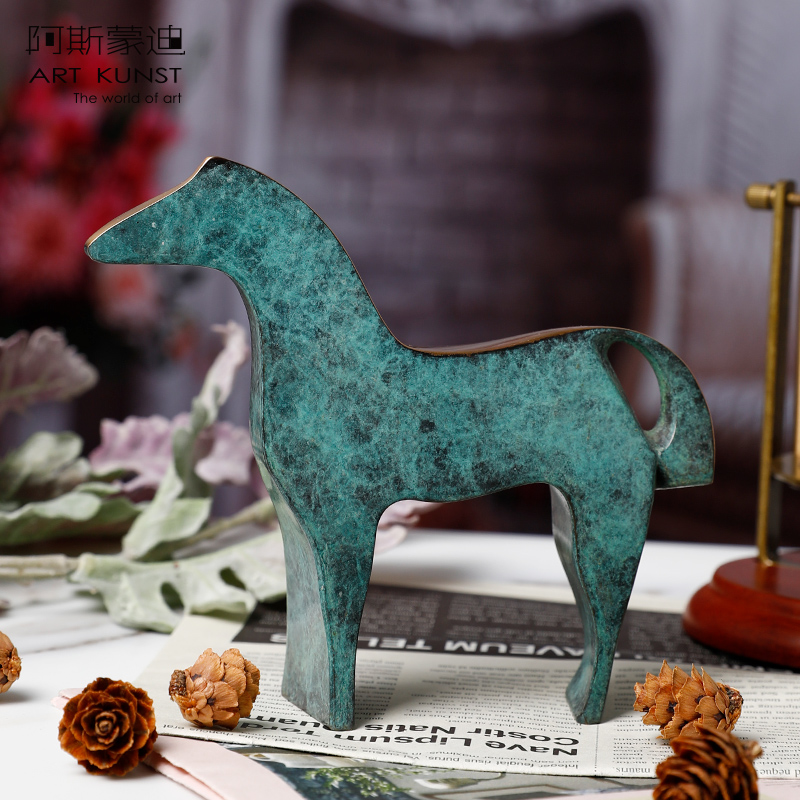 阿斯蒙迪名家雷蒙原创青铜马摆件
