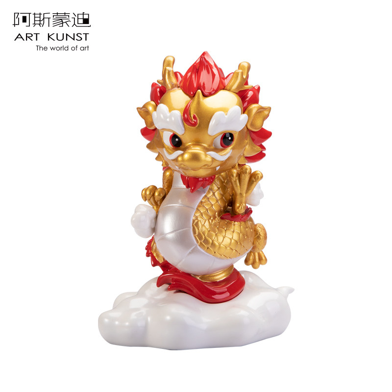 阿斯蒙迪生肖龙创意潮流摆件上班情绪稳定神器桌面装饰原创伴手礼