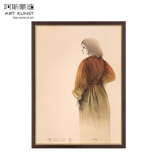 阿斯蒙迪布鲁尼亲签石版画原作