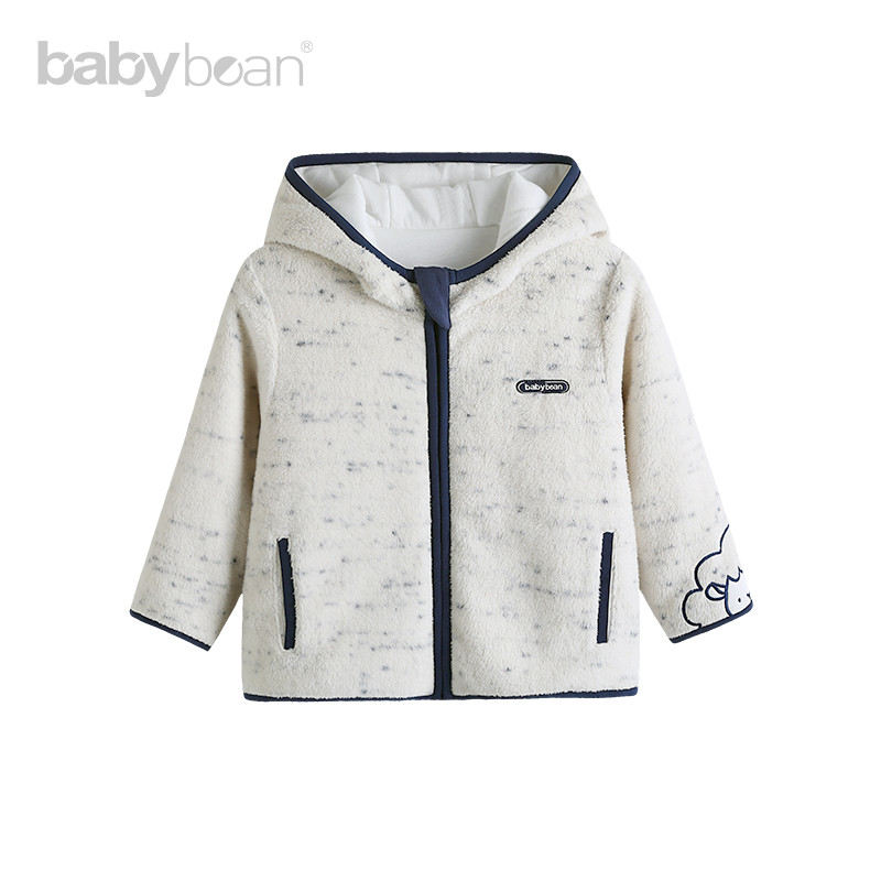 babybean亲豆冬装新款男宝宝夹棉带帽外套舞会欢乐颂