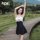 DK连体泳衣女小胸平胸专用女新款 保守显瘦遮肚聚拢高级感泡温泉