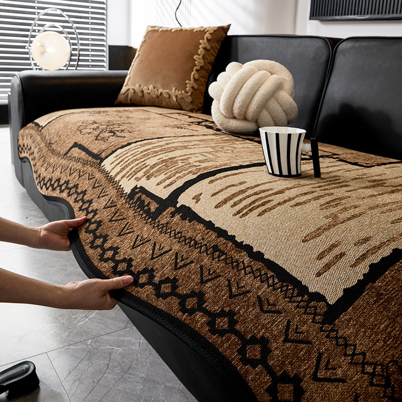 复古风异形沙发垫四季通用2025新款防滑三座一贵妃轻奢高级感坐垫,居家布艺,沙发垫,淘宝优惠券,粉丝福利购,淘宝优惠卷