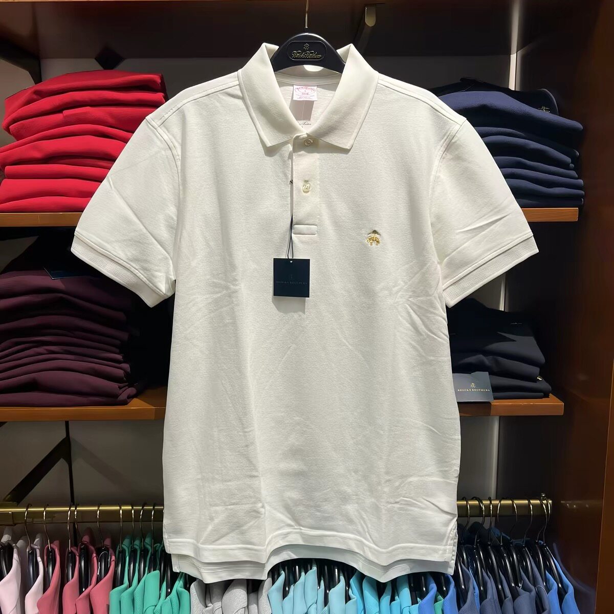 【正品保证】Brooks Brothers/布克兄弟男士商务休闲短袖POLO衫