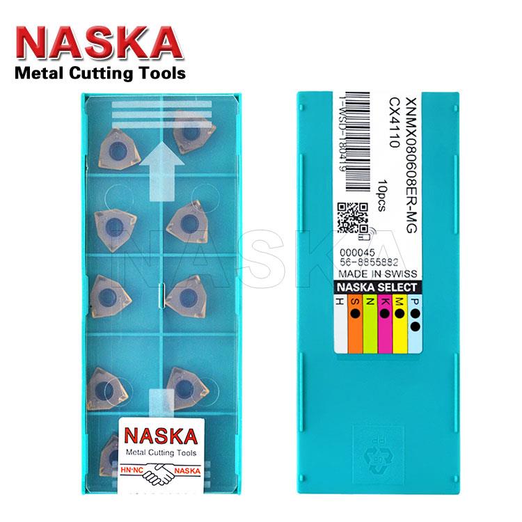 NASKA纳斯卡XNEX080608TR-MG/RG硬质合金平面数控刀具铣刀片刀粒