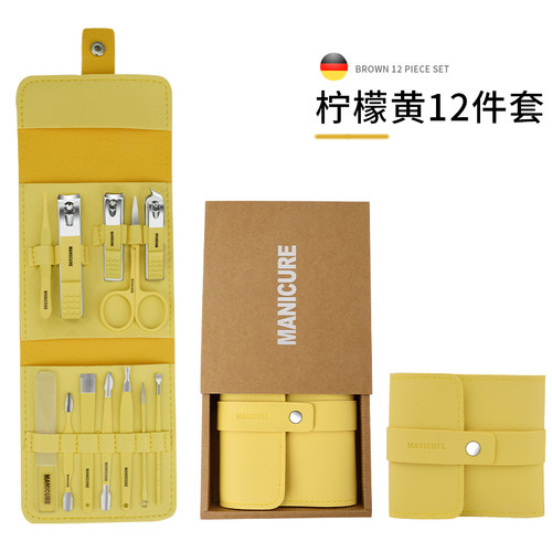 德国指甲刀套组家用指甲钳进口原装指甲剪挖耳勺甲沟专用修脚刀具
