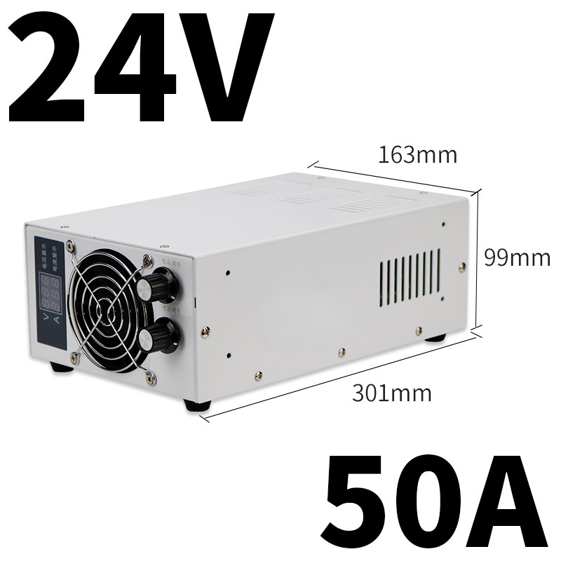 大功率可调直流稳压开关电源2000W5KW数显调压220转0-5V200A24V50