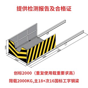 卸料平台工地悬挑式新型升降台高层建筑出料平台预埋件可拆卸