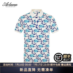 夏季 满印修身 奥拉玛AOLAMA男装 新款 883342791 休闲短袖 翻领POLO衫