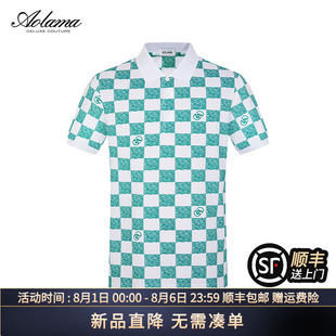 夏季 短袖 奥拉玛AOLAMA男装 新款 883342819 印花修身 休闲翻领POLO衫