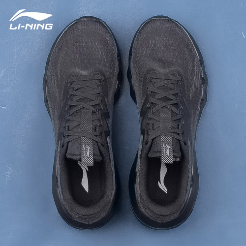 李宁跑鞋男鞋夏季新款黑色