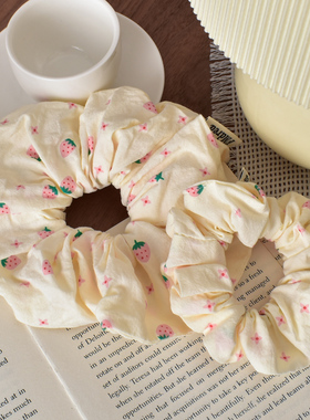 PeppyPeppy可爱少女草莓大肠发圈大号扎丸子头发绳百搭扎马尾头绳