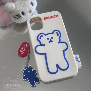 【包邮特价】苹果手机适用11/11pro/12/X软壳全包小熊小猫BRUNCH