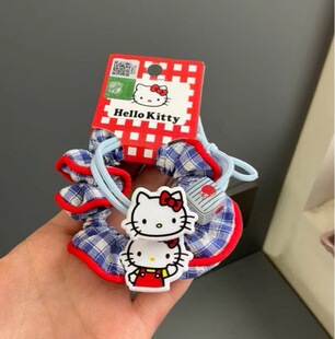 三丽鸥发饰可爱卡通凯蒂猫头绳女童发饰皮筋扎头发绳kitty格肠圈