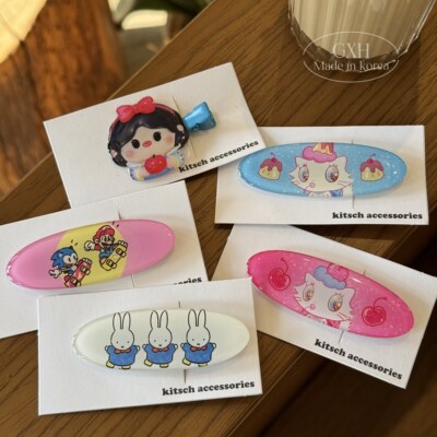 小猫米菲发夹kitsch少女边夹