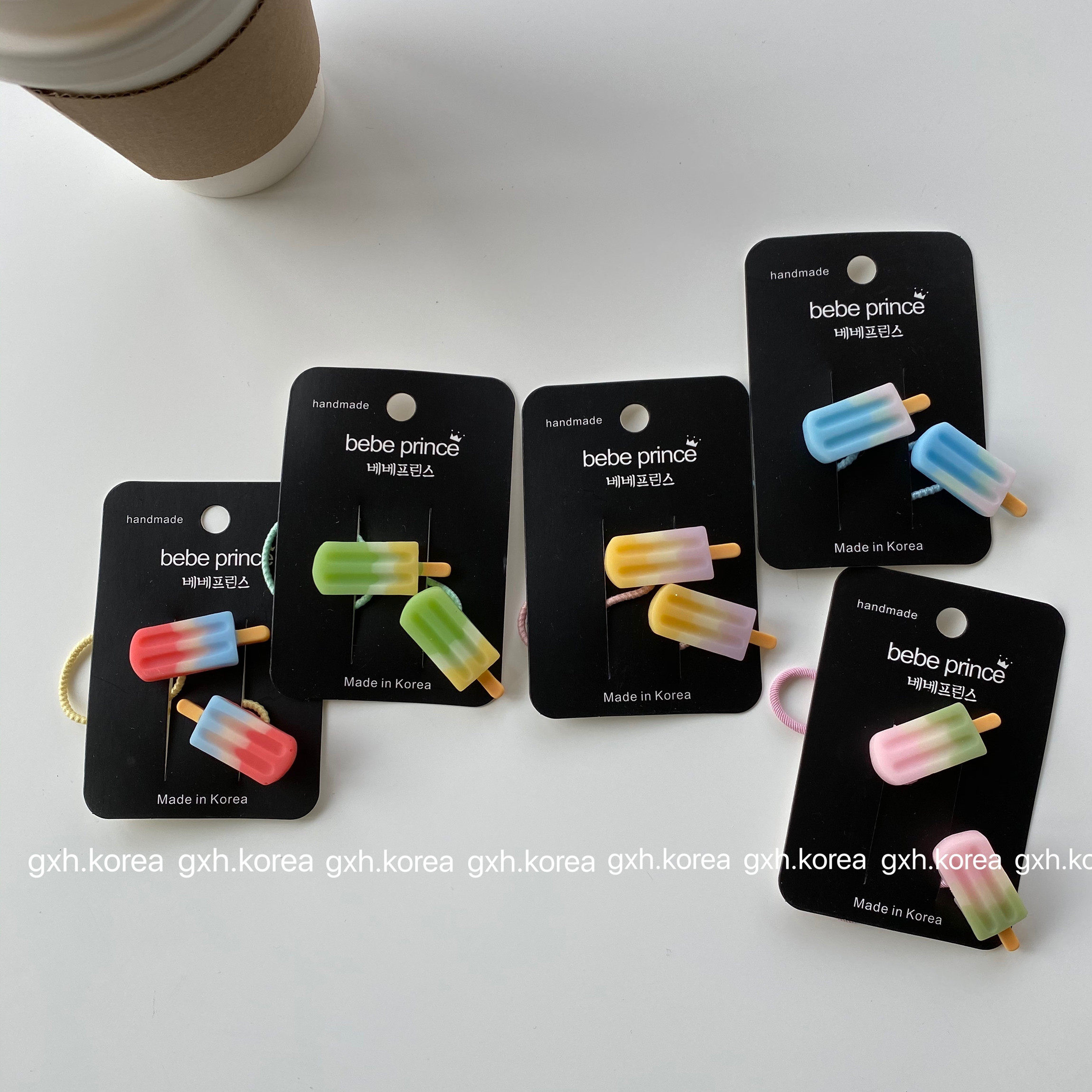 韩国南大门儿童 发饰ins可爱雪糕发圈甜美公主扎头绳弹力发绳皮筋