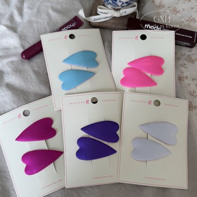 夏季爱心BB夹女童对夹哑光发饰