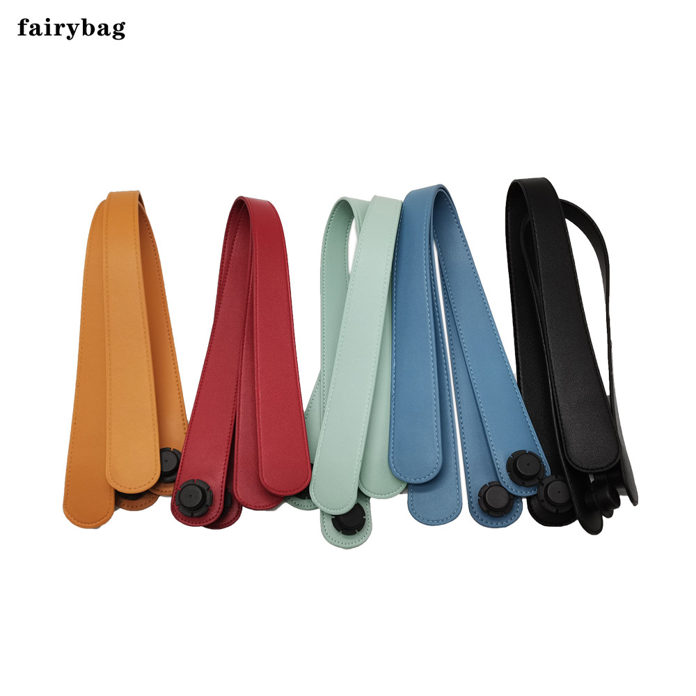 fairybag人造革新款肩带简约时尚手提纯色obag通用配件宽手提肩带