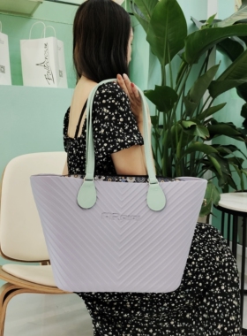 外贸原单大容量明星力荐DIY包EVA环保obag包意大利托特包女士单肩