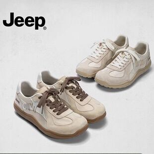 jeep丑萌登山鞋女2026新款复古轻便软底户外运动鞋防滑耐磨徒步鞋