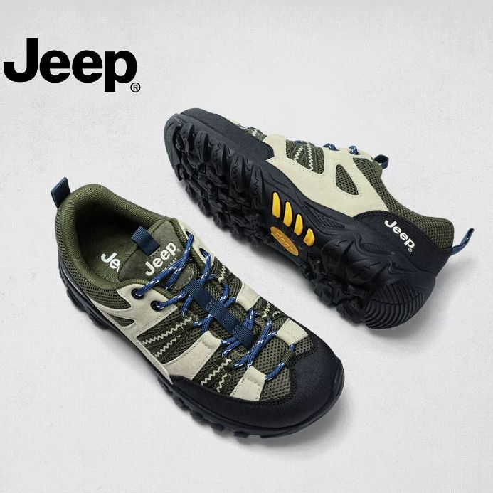 jeep女鞋2026新款软底徒步登山鞋百搭休闲跑鞋舒服不累脚运动鞋子