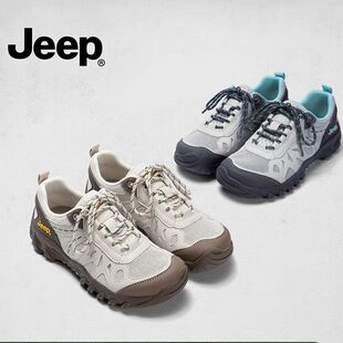 jeep徒步登山鞋女2026新款户外轻便透气运动鞋专业防滑耐磨爬山鞋