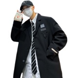 炸街小西装外套男士春季休闲ins痞帅气西服港风休闲上衣XZ033-P55，男装西服，星座308B-1