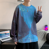 针织衫毛衣男春秋季港风宽松韩版潮流ins休闲上衣服潮牌WY021-P42，男装针织衫/毛衣，星座308B-1
