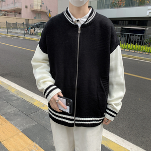 毛衣外套男女韩版宽松慵懒风开衫针织衫秋冬情侣上衣MY0305-P50,衣服搭配男胖子160斤冬季图片