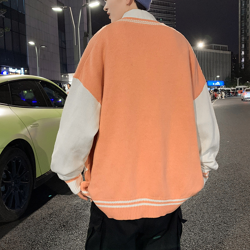 毛衣外套男女韩版宽松慵懒风开衫针织衫秋冬情侣上衣MY0305-P50,男装针织衫/毛衣,星座308B-1
