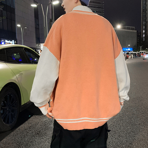 毛衣外套男女韩版宽松慵懒风开衫针织衫秋冬情侣上衣MY0305-P50图片