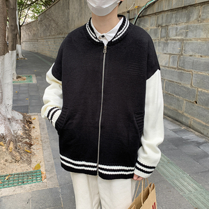 毛衣外套男女韩版宽松慵懒风开衫针织衫秋冬情侣上衣MY0305-P50图片