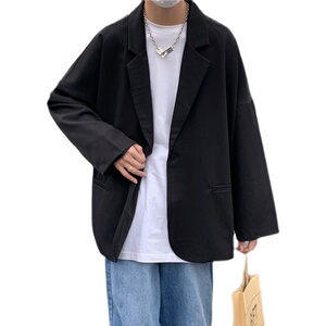 休闲西装外套男韩版宽松秋季男装小西服套装炸街dk制服XZ332-P50图片