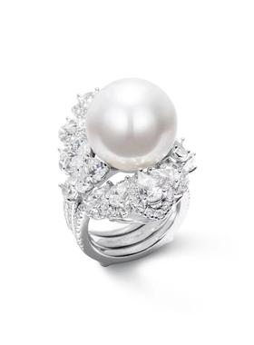 一款两戴人工贝母珍珠戒指重工